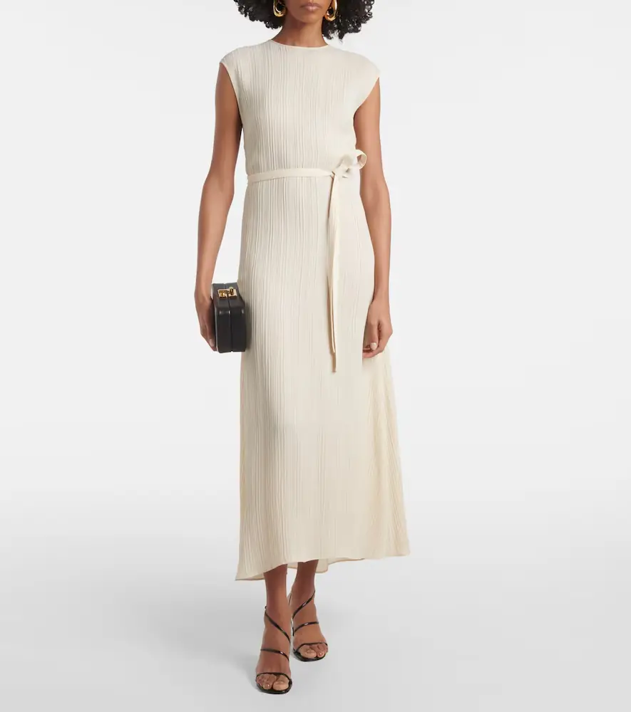 Joseph Garnier pleated jacquard midi dress | Thumbnail 3 Joseph Garnier pleated jacquard midi dress | Thumbnail 3