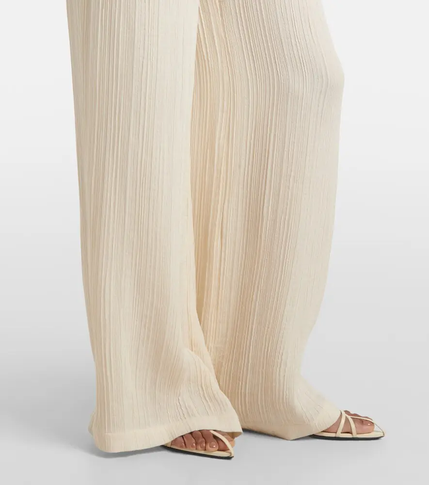 Joseph Mawn pleated jacquard wide-leg pants | Thumbnail 4 Joseph Mawn pleated jacquard wide-leg pants | Thumbnail 4