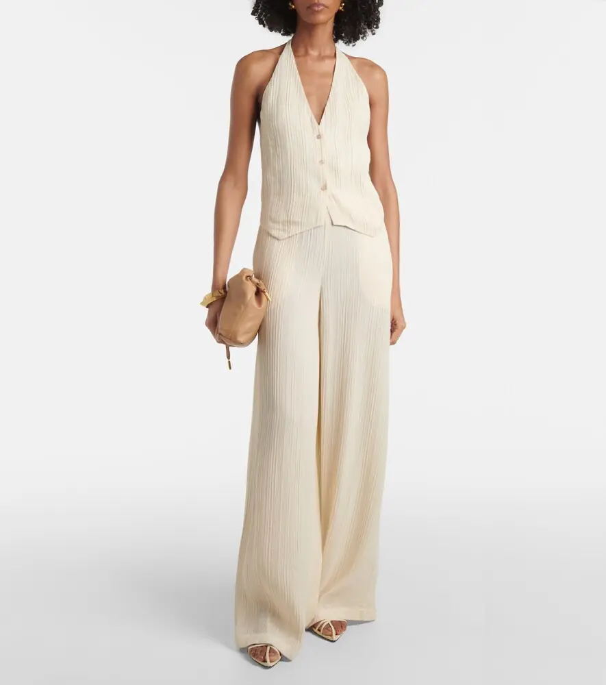 Joseph Suez pleated halterneck vest | Thumbnail 3