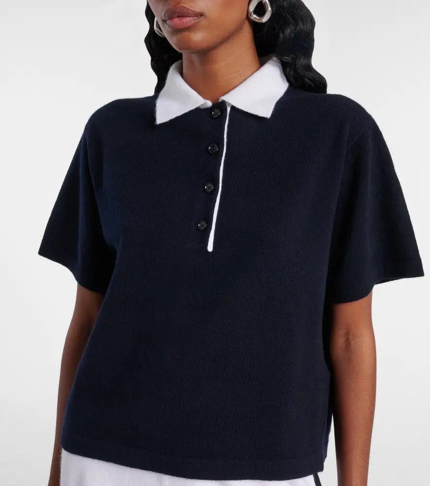 Jardin des Orangers Cropped cashmere polo shirt | Thumbnail 2 Jardin des Orangers Cropped cashmere polo shirt | Thumbnail 2