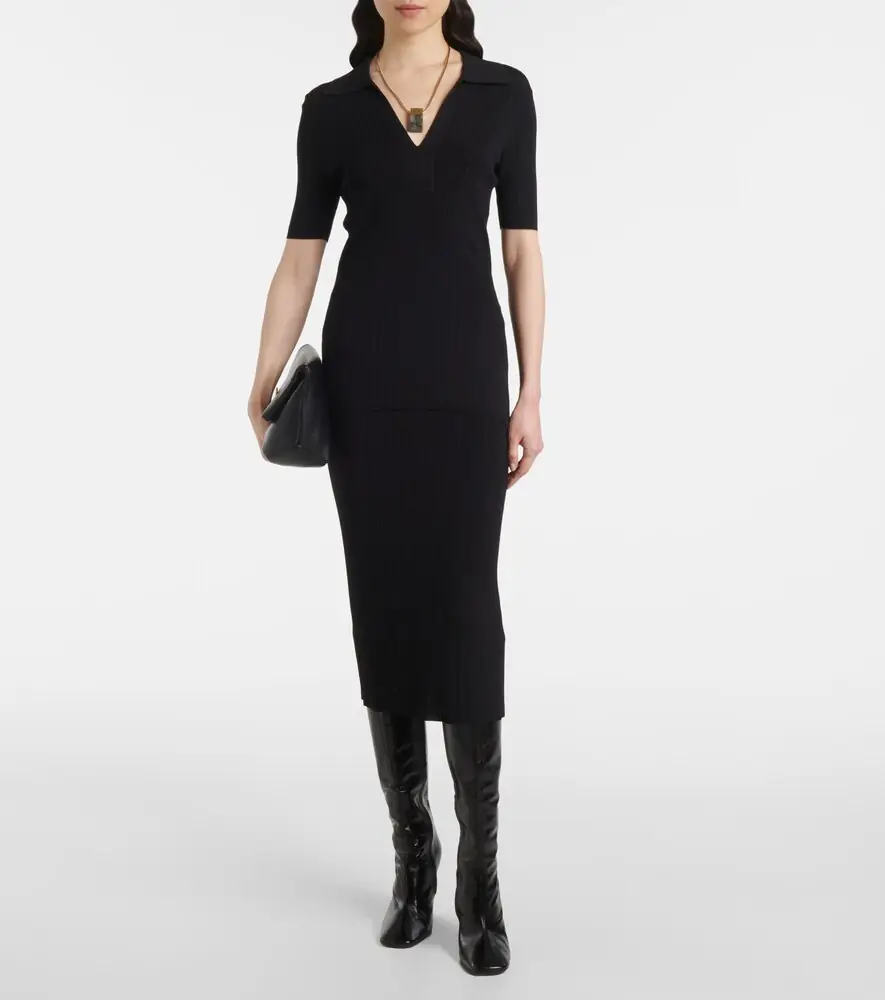 Joseph Ribbed-knit midi skirt | Thumbnail 2 Joseph Ribbed-knit midi skirt | Thumbnail 2