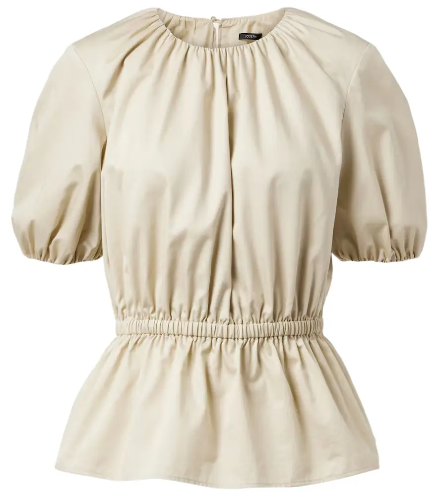Joseph Merlin peplum cotton blouse | Image 1 Joseph Merlin peplum cotton blouse | Image 1