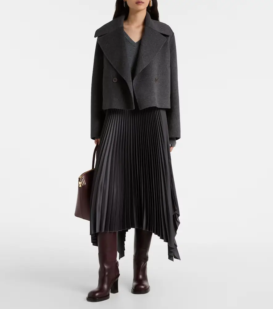 Joseph Cropped wool and cashmere peacoat | Thumbnail 4 Joseph Cropped wool and cashmere peacoat | Thumbnail 4