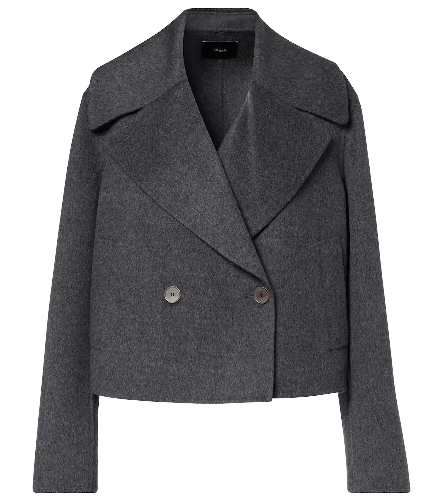 Joseph Cropped wool and cashmere peacoat