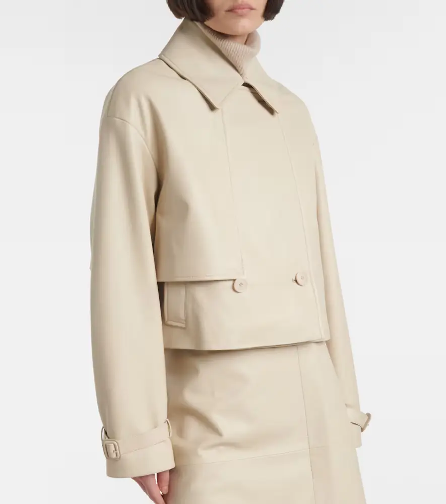 Joseph Cropped leather jacket | Thumbnail 5
