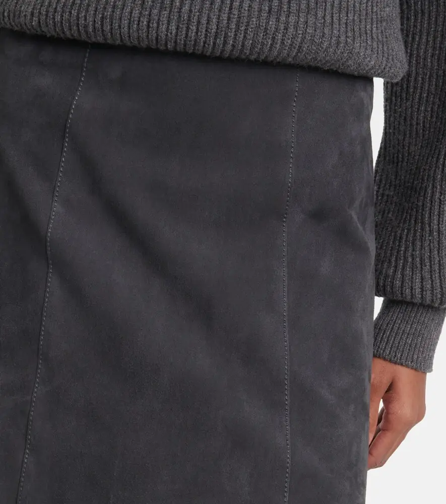 Joseph Suede midi skirt | Thumbnail 5