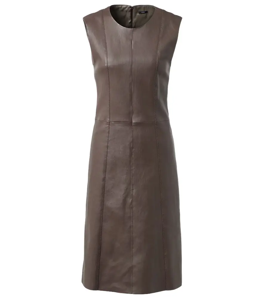 Joseph Leather midi dress | Image 1 Joseph Leather midi dress | Image 1
