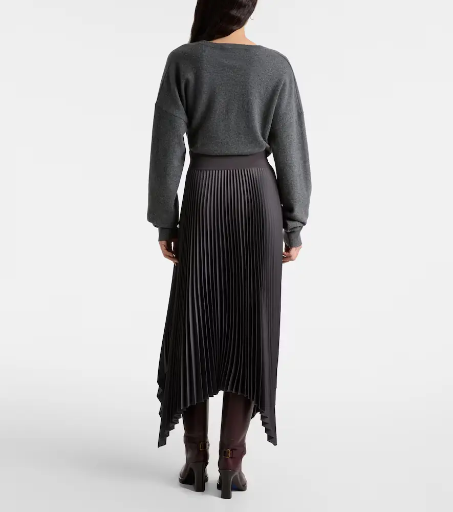 Joseph Ade asymmetric plissé midi skirt | Thumbnail 2 Joseph Ade asymmetric plissé midi skirt | Thumbnail 2
