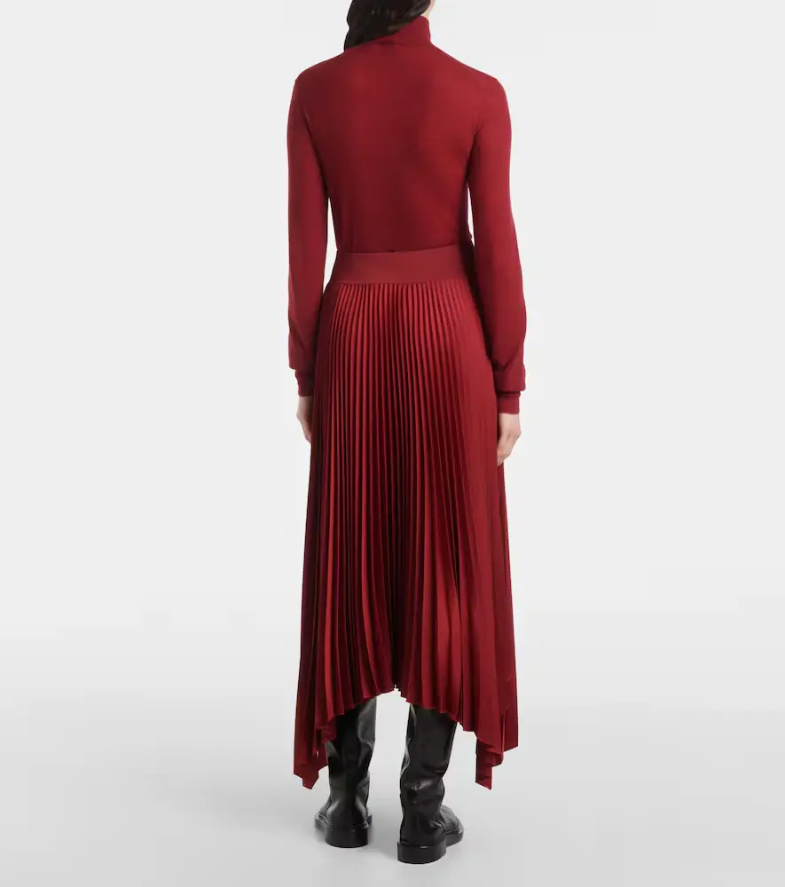Joseph Ade plissé crêpe midi skirt | Thumbnail 5
