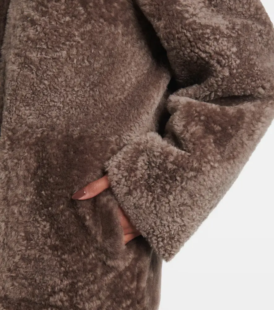 Joseph Reversible shearling and leather hooded coat | Thumbnail 2