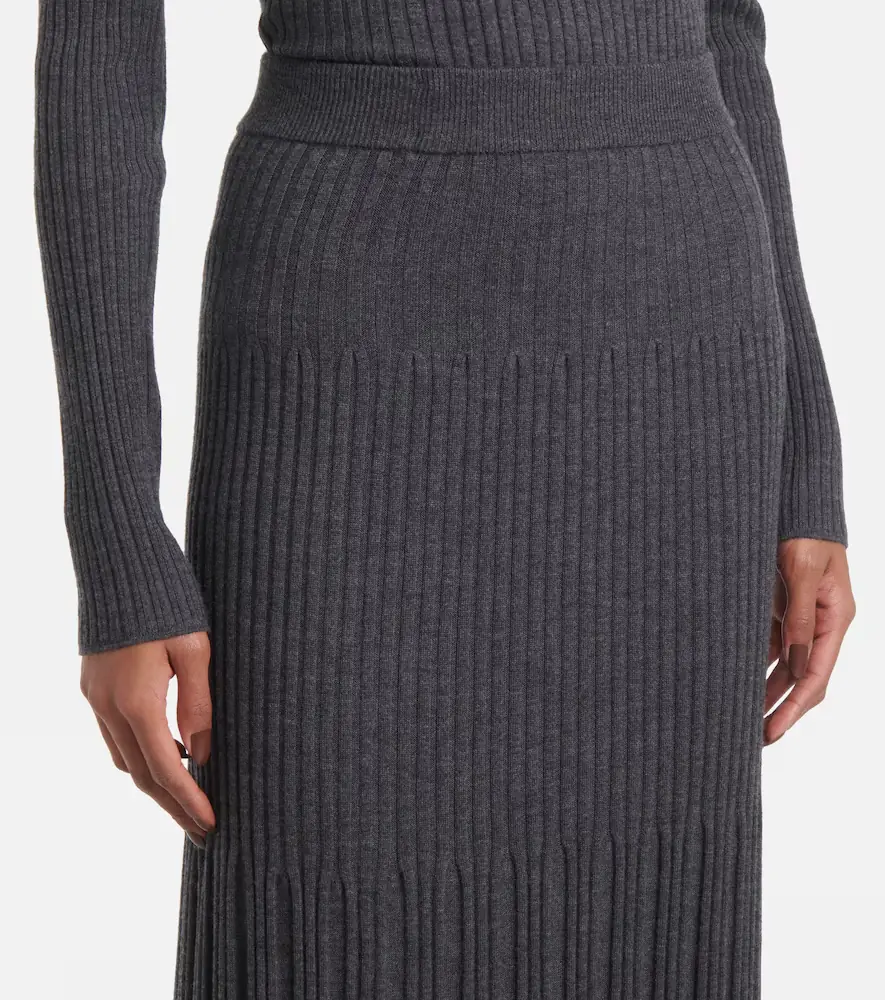 Joseph Merino ribbed-knit wool maxi skirt | Thumbnail 2