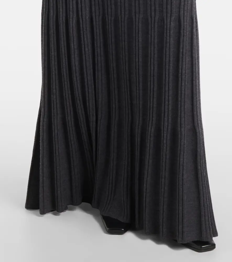 Joseph Merino ribbed-knit wool maxi skirt | Thumbnail 3