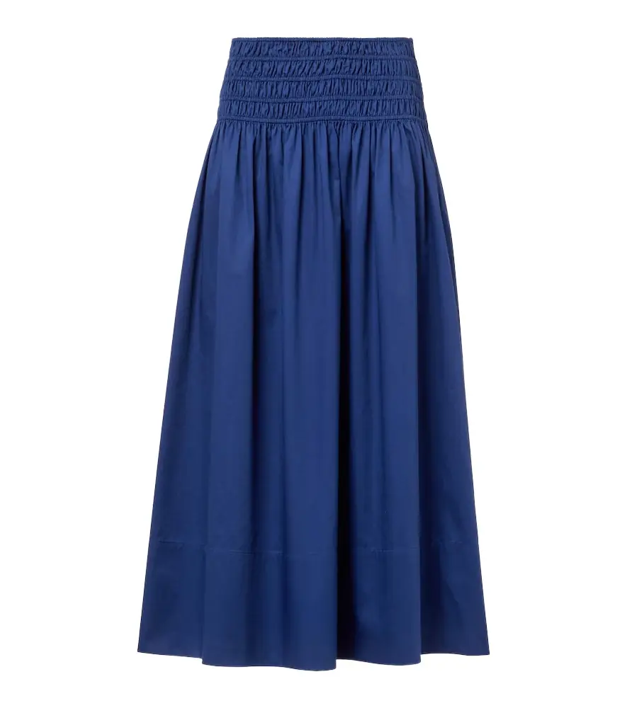 Joseph Leonie cotton satin midi skirt | Image 1 Joseph Leonie cotton satin midi skirt | Image 1