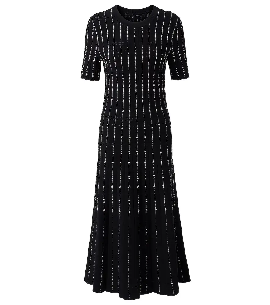 Joseph Ribbed-knit cotton-blend midi dress | Image 1 Joseph Ribbed-knit cotton-blend midi dress | Image 1
