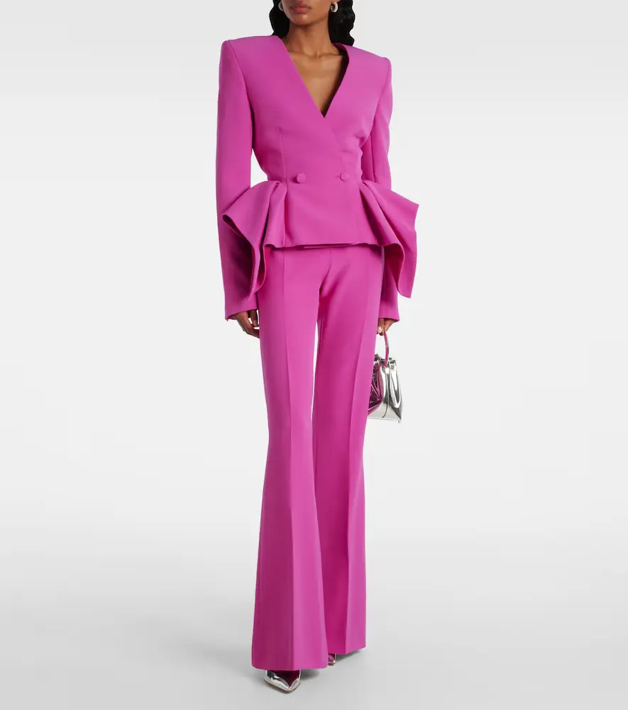 Safiyaa Double-breasted peplum blazer | Thumbnail 2