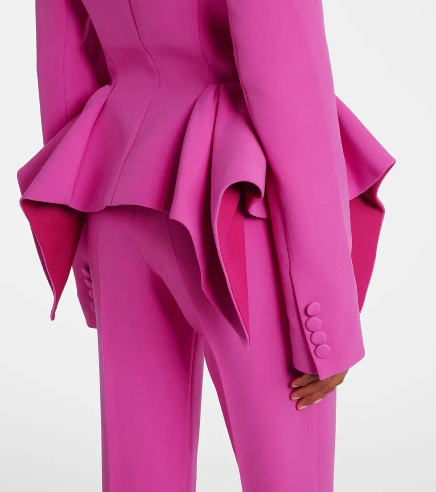 Safiyaa Double-breasted peplum blazer | Thumbnail 4