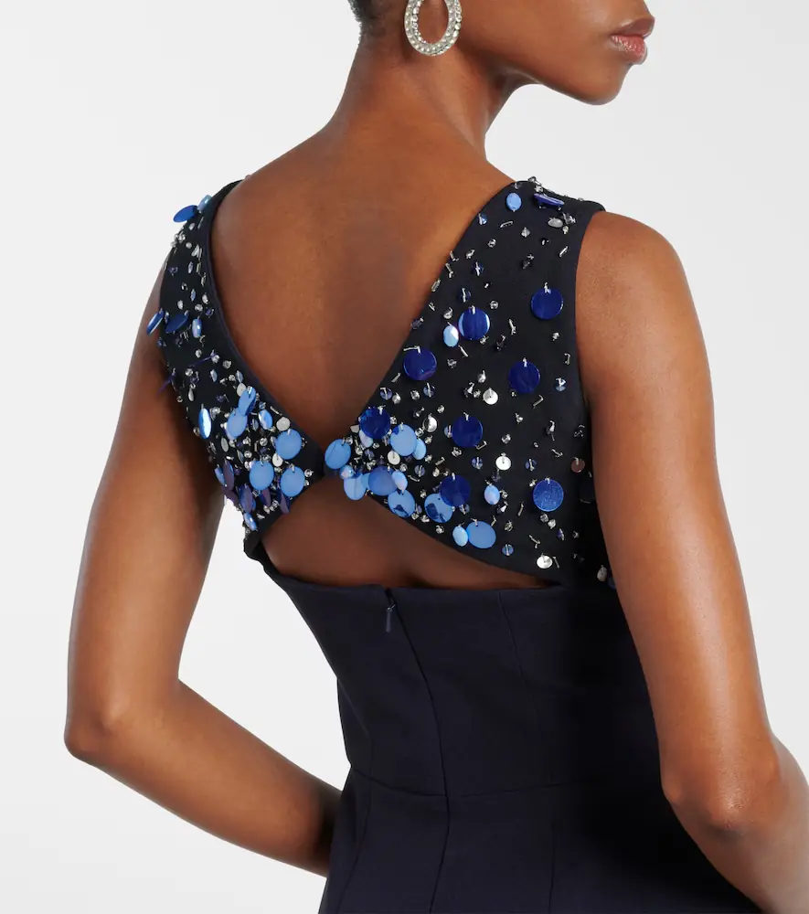 Safiyaa Melina embellished crêpe gown | Thumbnail 3 Safiyaa Melina embellished crêpe gown | Thumbnail 3