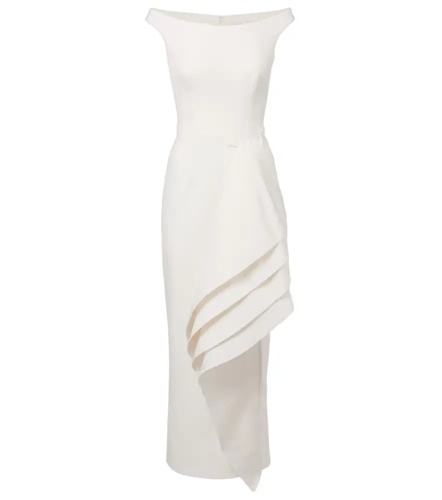 Safiyaa Bree draped midi dress | Image 1 Safiyaa Bree draped midi dress | Image 1