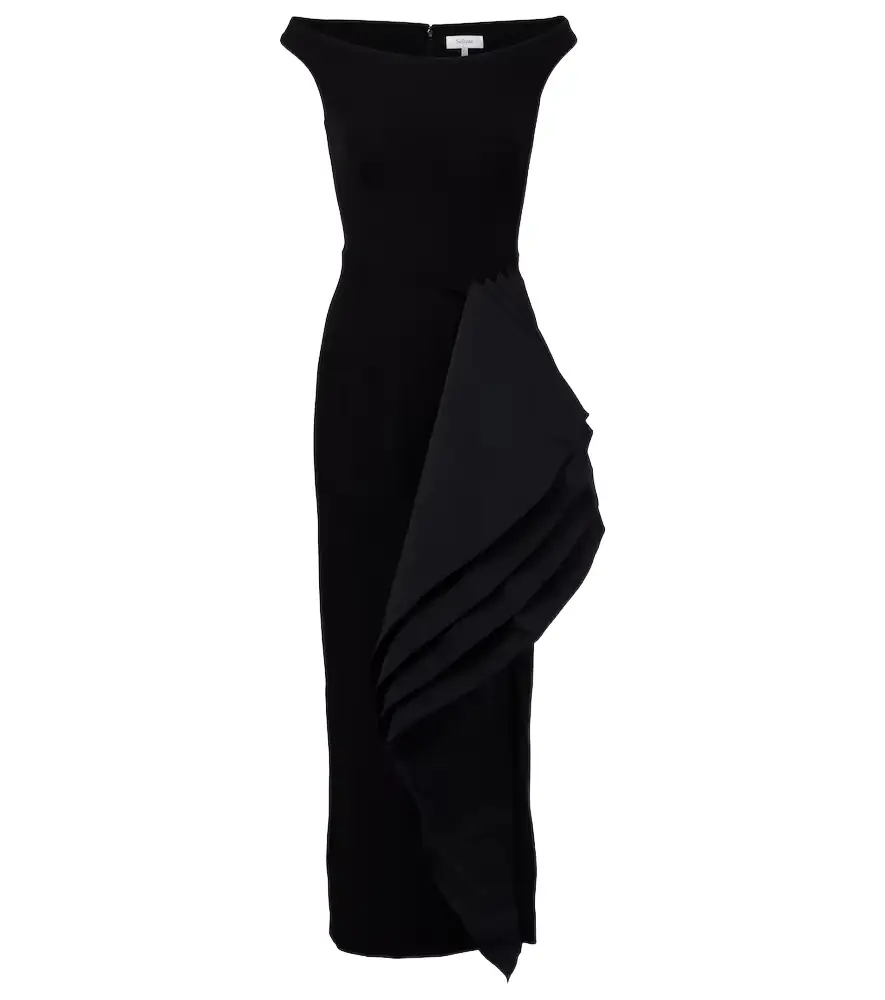 Safiyaa Bree draped midi dress | Image 1 Safiyaa Bree draped midi dress | Image 1