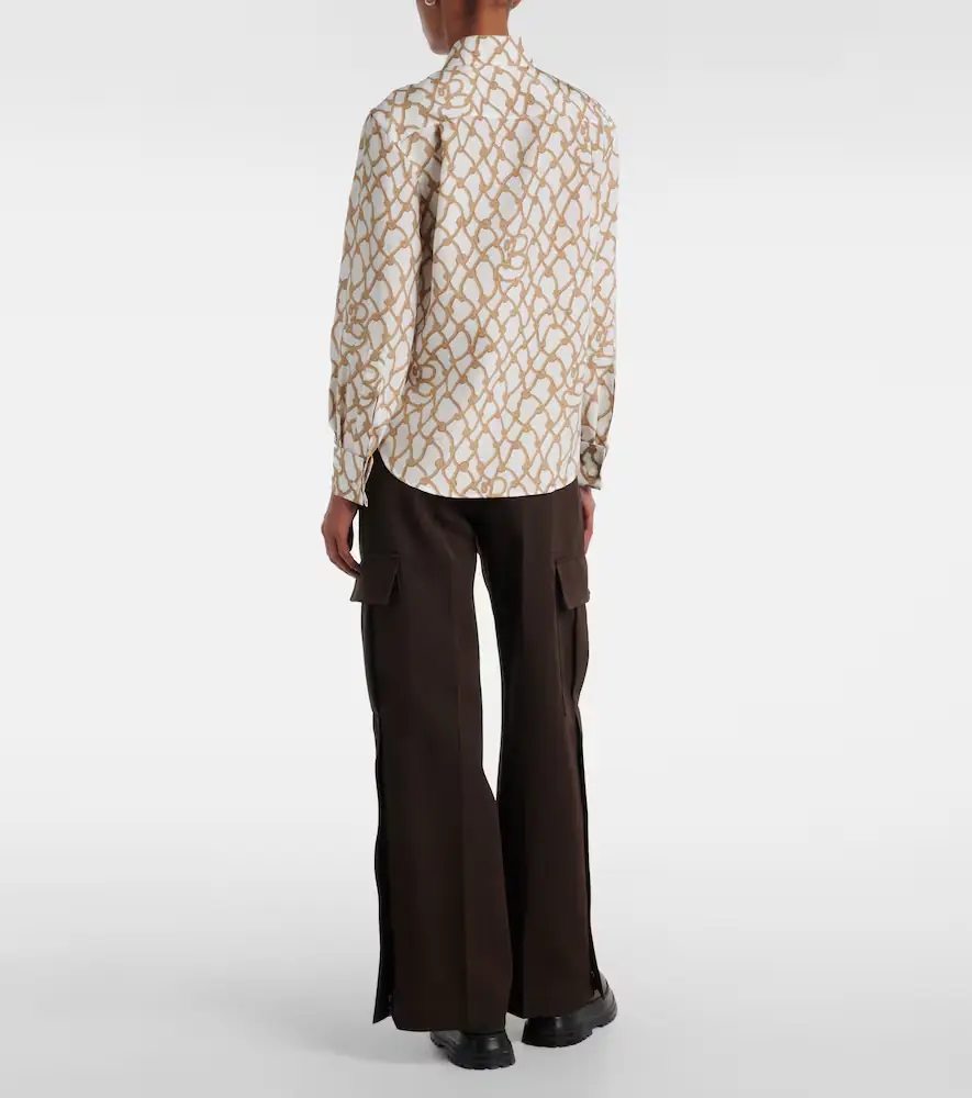 Burberry Printed silk poplin shirt | Thumbnail 2