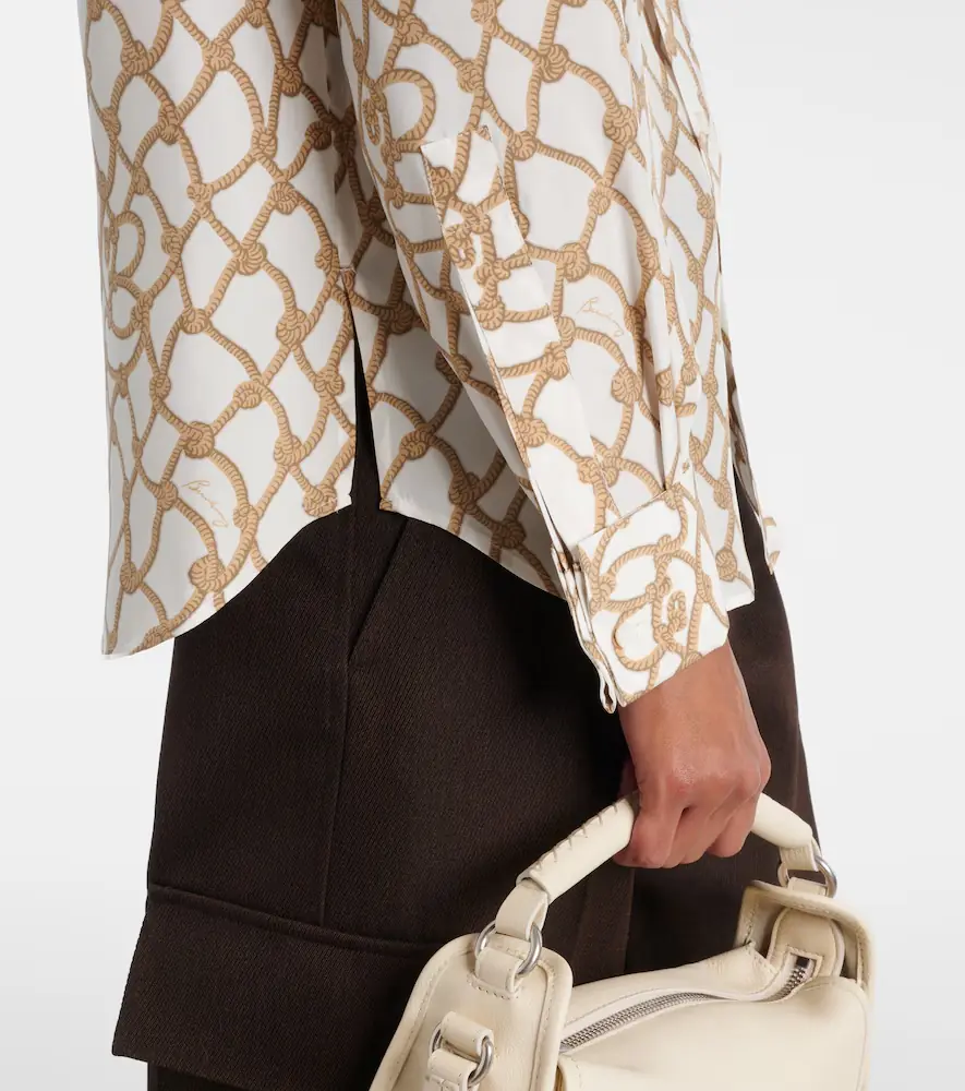 Burberry Printed silk poplin shirt | Thumbnail 5