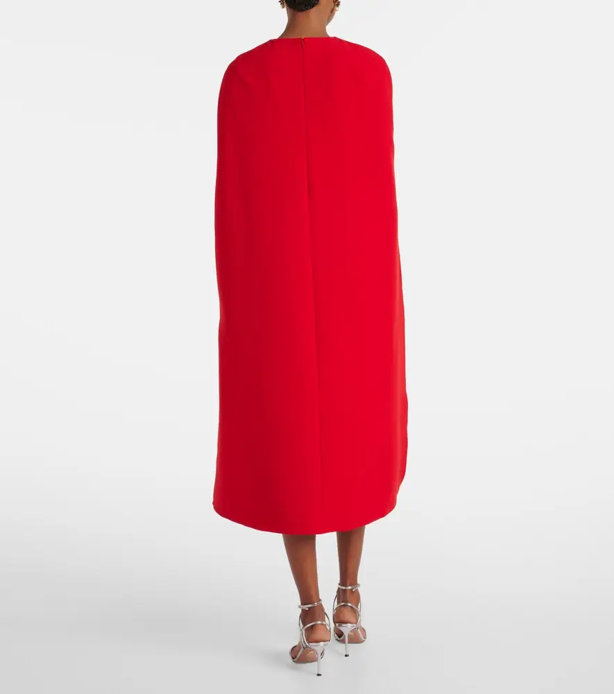 Safiyaa Cape-detail midi dress | Thumbnail 3