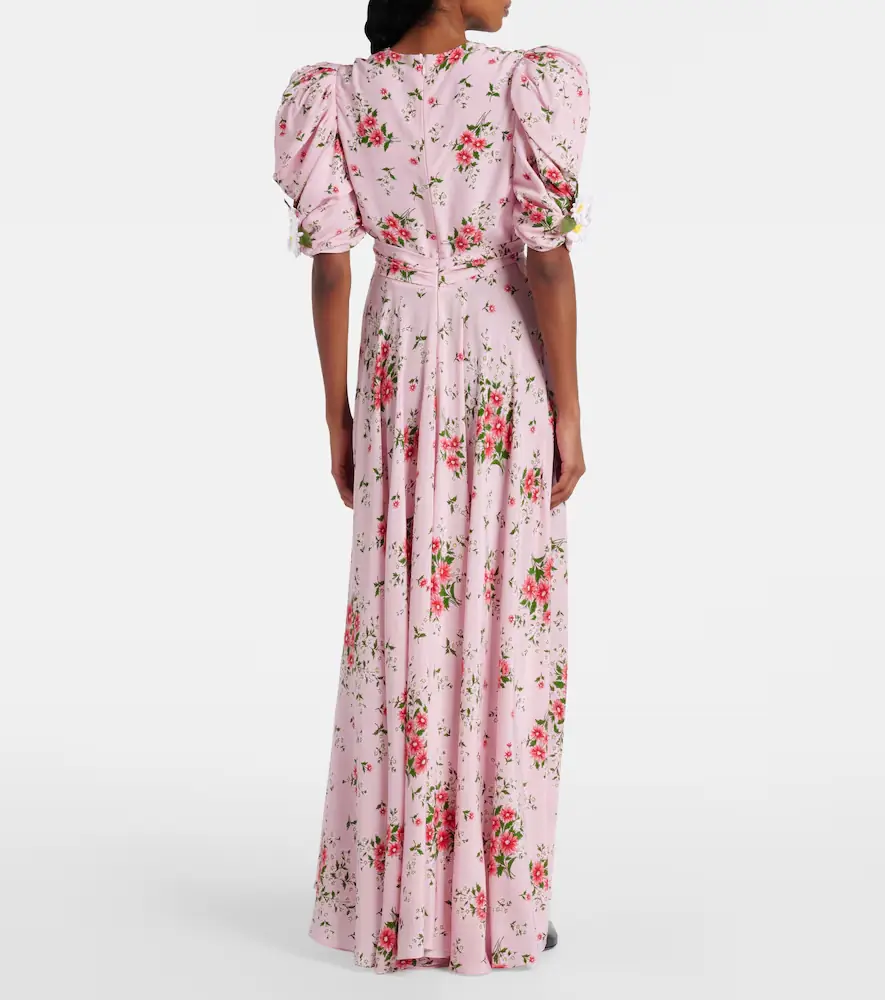 Rodarte Floral silk cocktail dress | Thumbnail 2