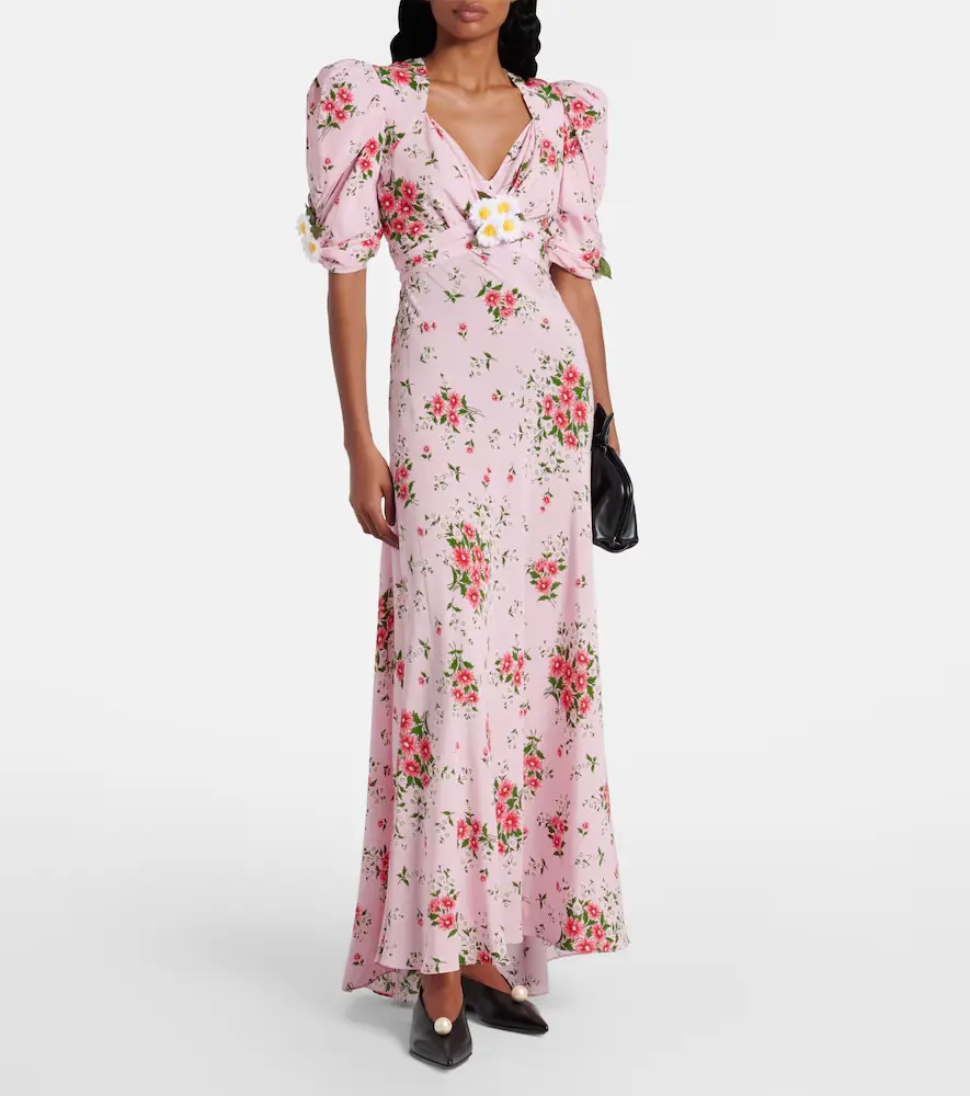Rodarte Floral silk cocktail dress | Thumbnail 4