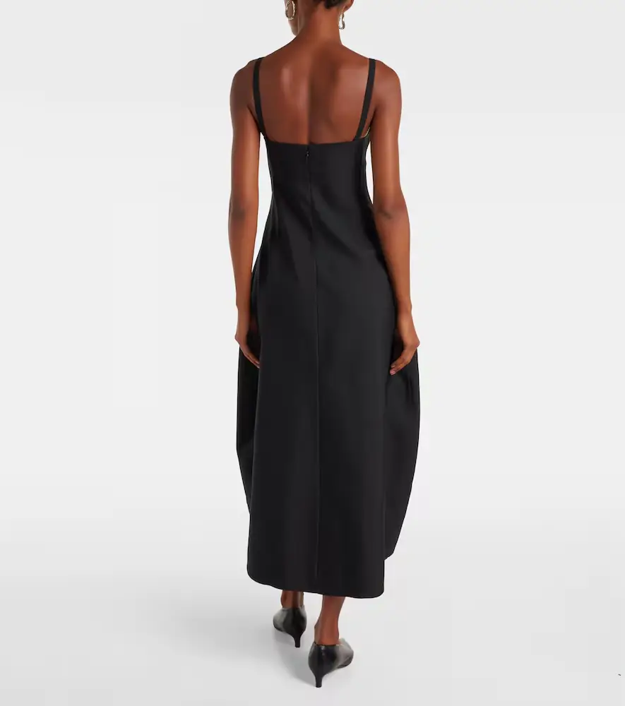 Jil Sander Gabardine midi dress | Thumbnail 2