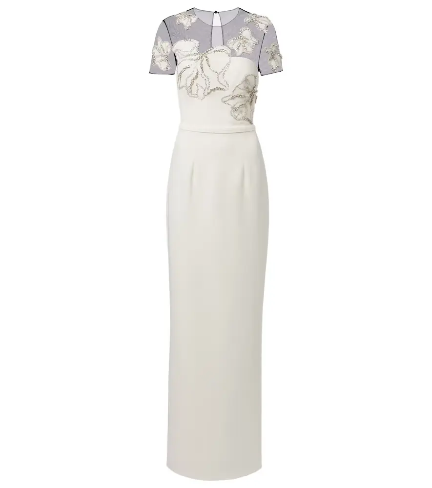 Safiyaa Embellished crêpe gown | Image 1 Safiyaa Embellished crêpe gown | Image 1