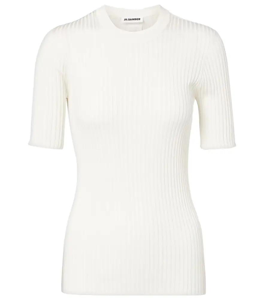 Jil Sander Ribbed-knit silk sweater