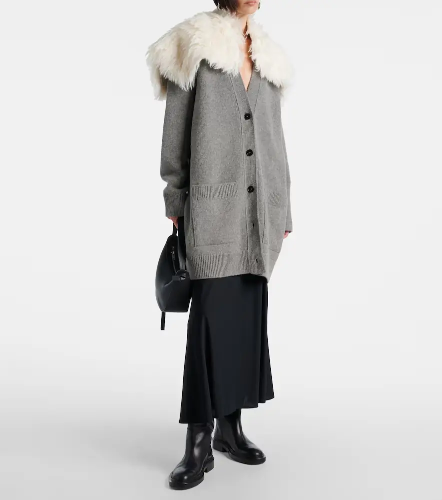Jil Sander Wool, cotton, and cashmere-blend cardigan | Thumbnail 6 Jil Sander Wool, cotton, and cashmere-blend cardigan | Thumbnail 6