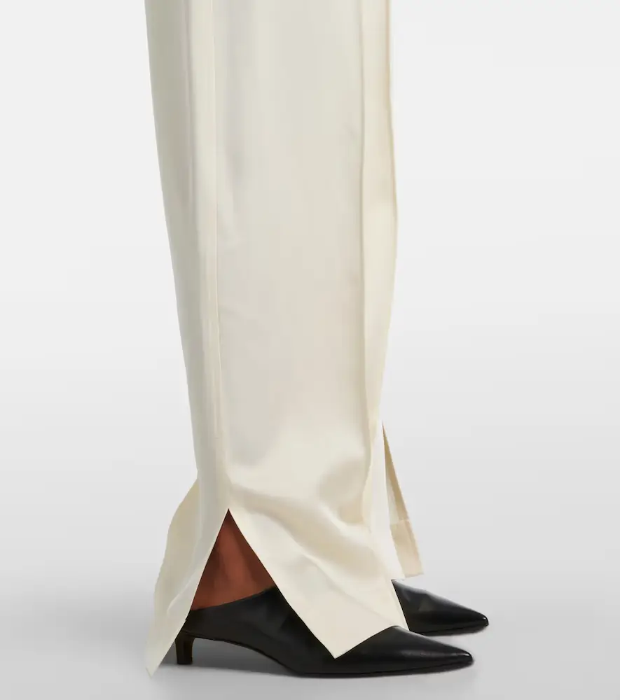 Jil Sander Gathered satin wide-leg pants | Thumbnail 2 Jil Sander Gathered satin wide-leg pants | Thumbnail 2