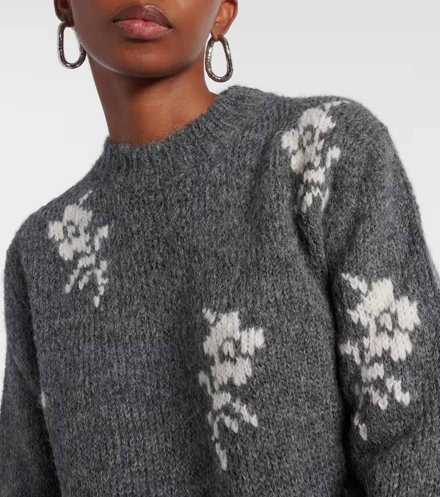 Jil Sander Intarsia alpaca and wool-blend sweater | Thumbnail 2