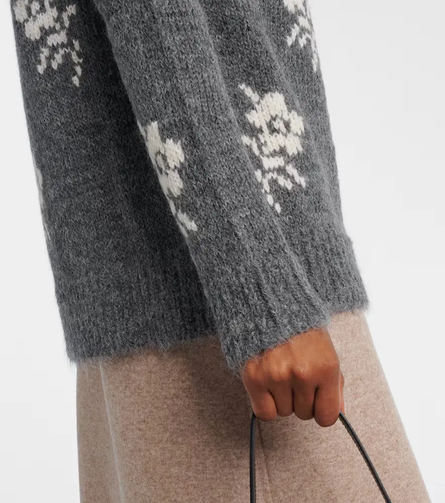 Jil Sander Intarsia alpaca and wool-blend sweater | Thumbnail 4