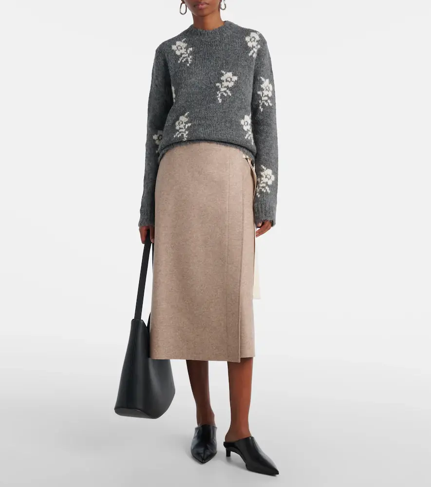 Jil Sander Intarsia alpaca and wool-blend sweater | Thumbnail 5