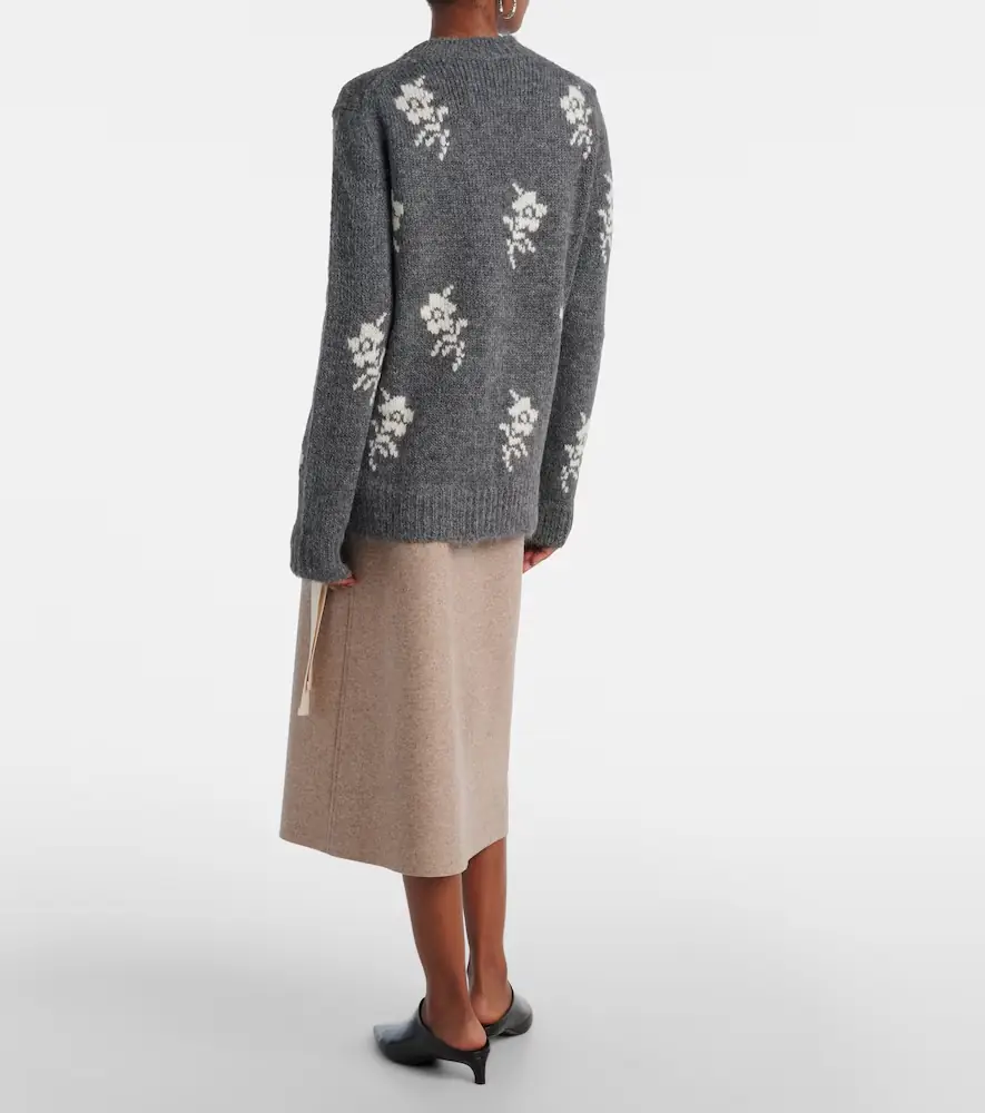 Jil Sander Intarsia alpaca and wool-blend sweater | Thumbnail 6