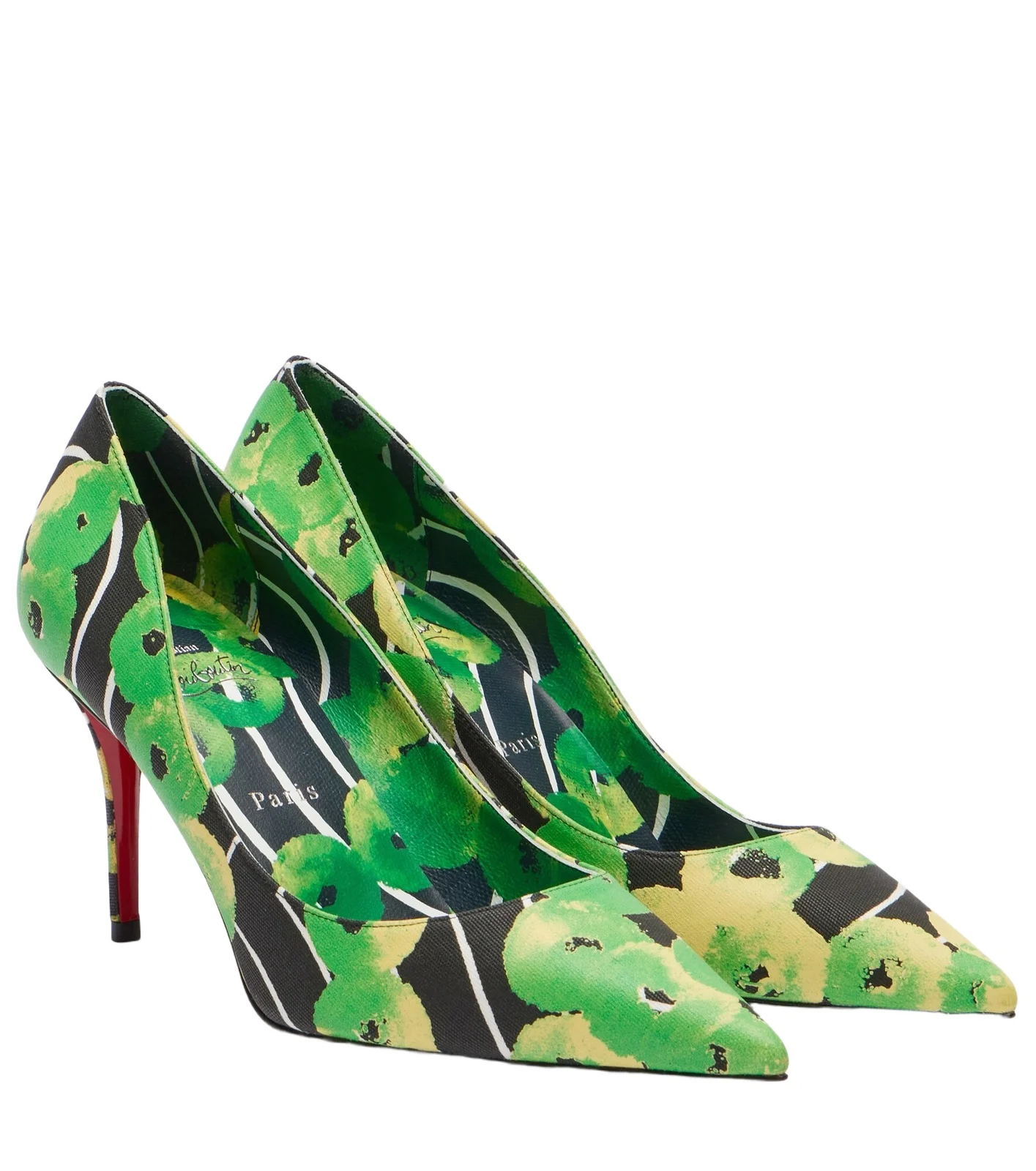 Miss Z 80 printed satin pumps