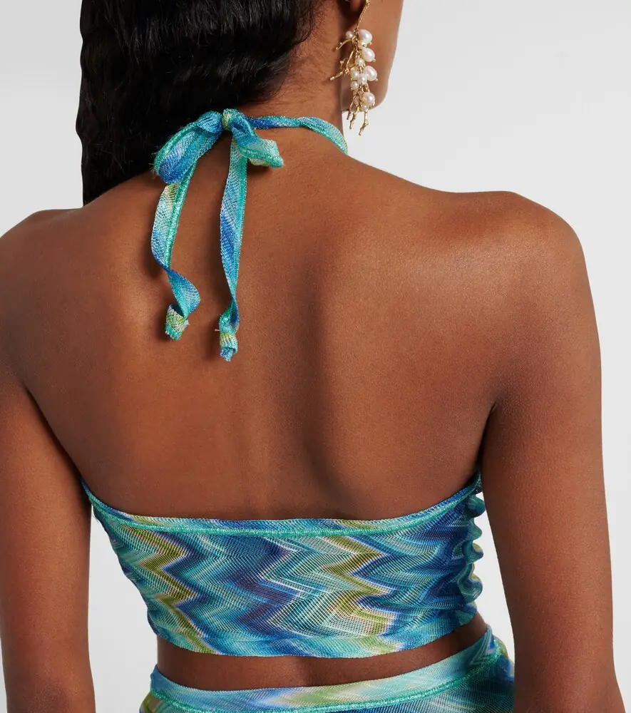 Missoni Zigzag sheer halterneck top | Thumbnail 3