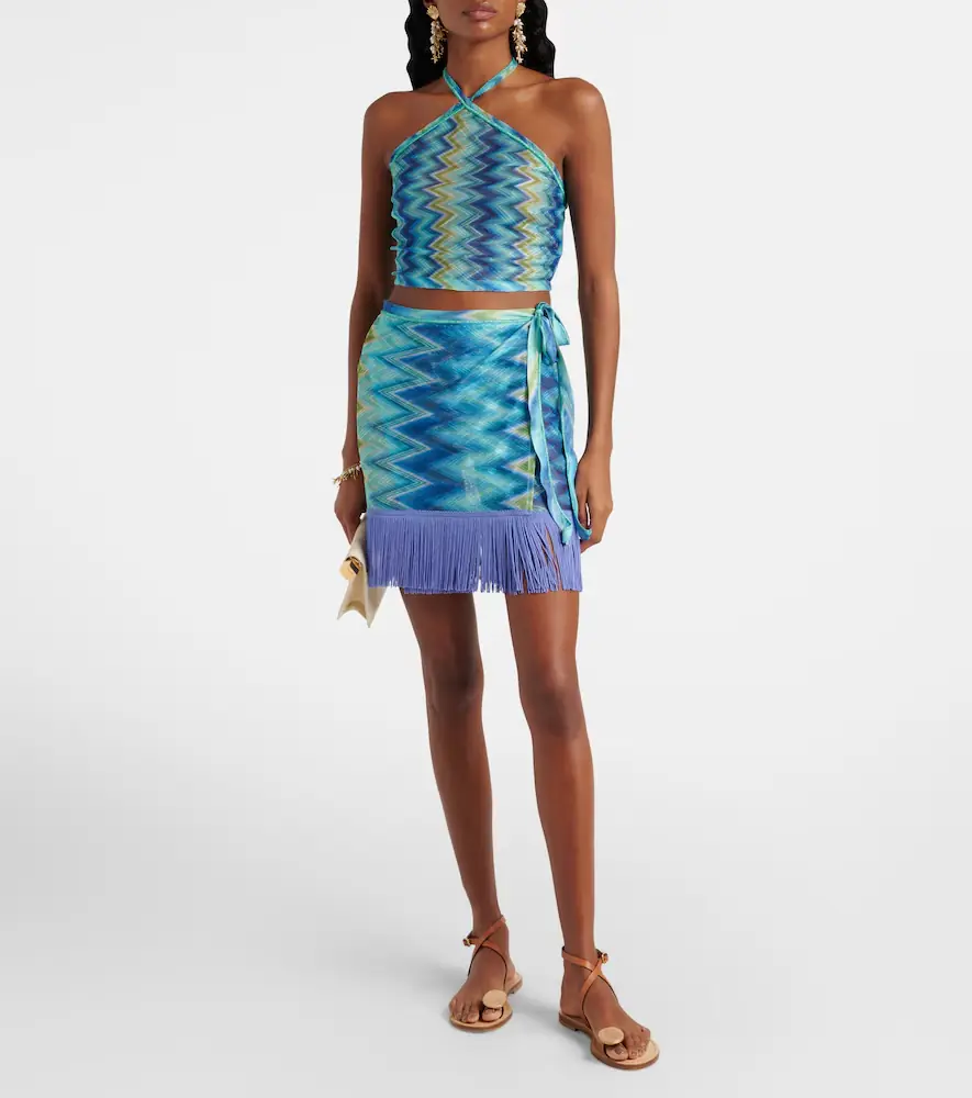 Missoni Zigzag sheer halterneck top | Thumbnail 5