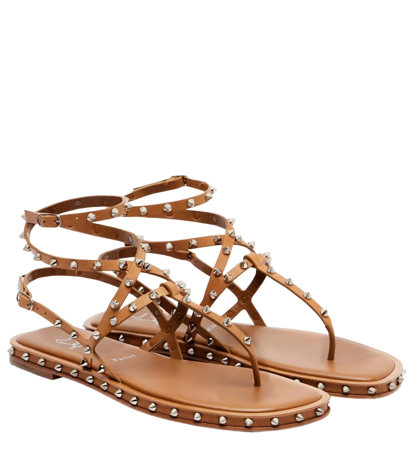 Bombina spiked leather sandals