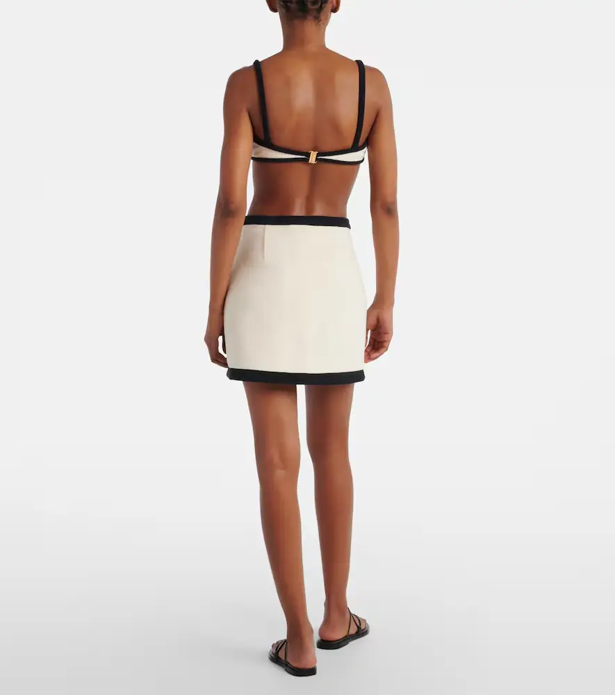 ADRIANA DEGREAS Cotton-blend wrap skirt | Thumbnail 2