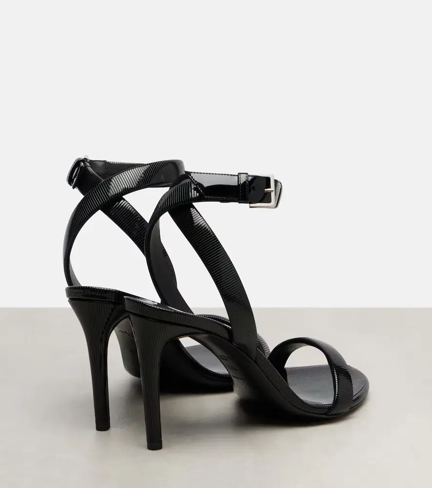 Alaïa Alaïa Chain trompe l'ail patent leather sandals | Thumbnail 2 Alaïa Alaïa Chain trompe l'ail patent leather sandals | Thumbnail 2