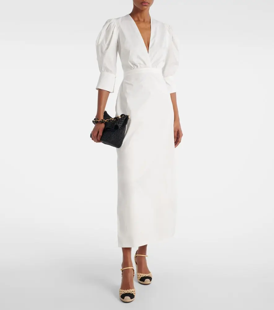 ADRIANA DEGREAS Puff-sleeve cotton maxi dress | Thumbnail 4 ADRIANA DEGREAS Puff-sleeve cotton maxi dress | Thumbnail 4