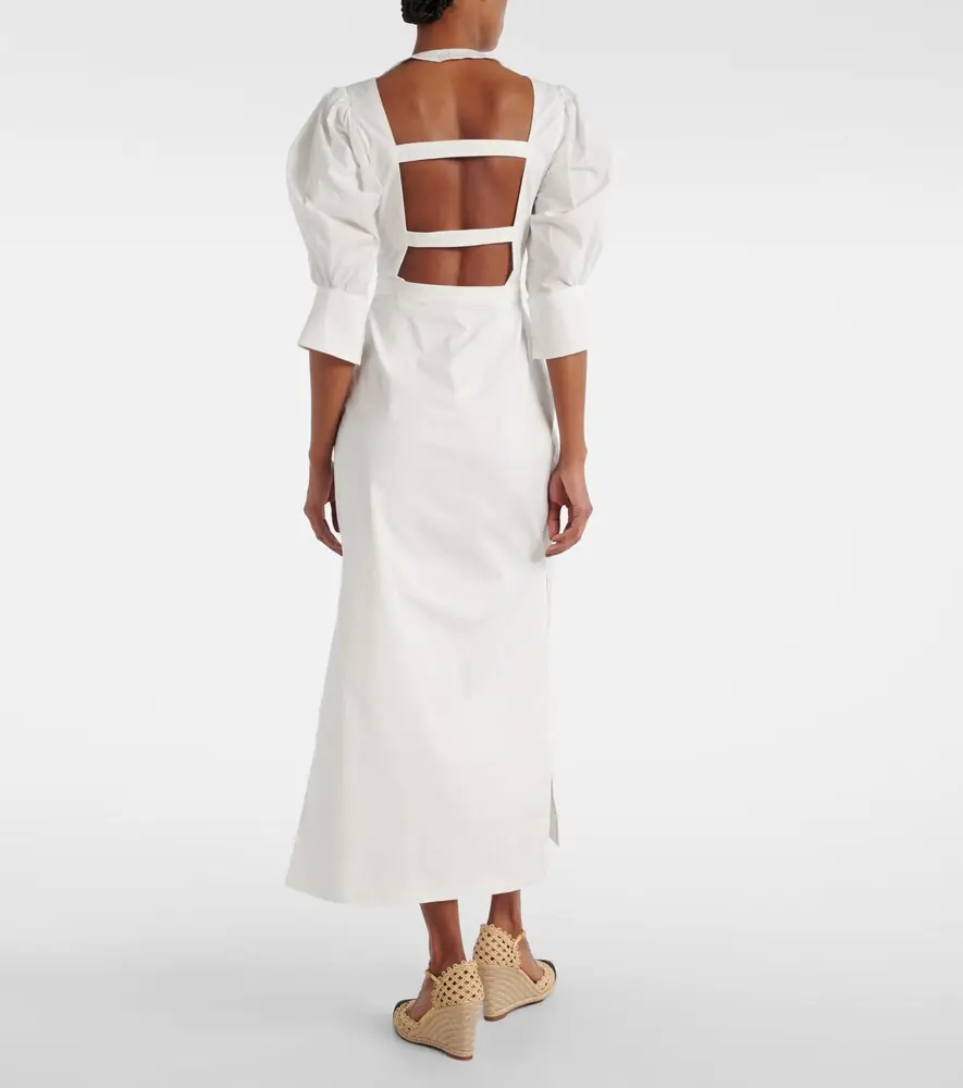 ADRIANA DEGREAS Puff-sleeve cotton maxi dress | Thumbnail 6 ADRIANA DEGREAS Puff-sleeve cotton maxi dress | Thumbnail 6
