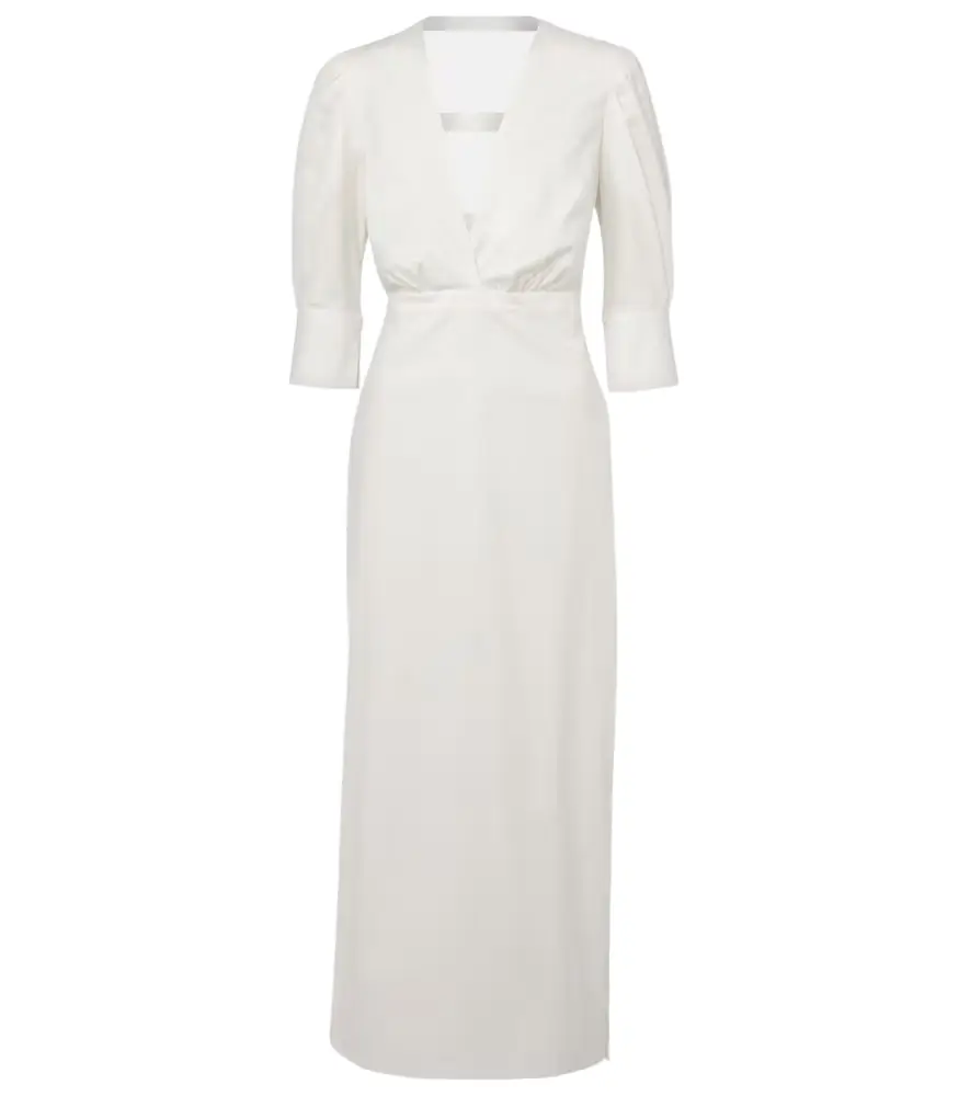 ADRIANA DEGREAS Puff-sleeve cotton maxi dress | Image 1 ADRIANA DEGREAS Puff-sleeve cotton maxi dress | Image 1