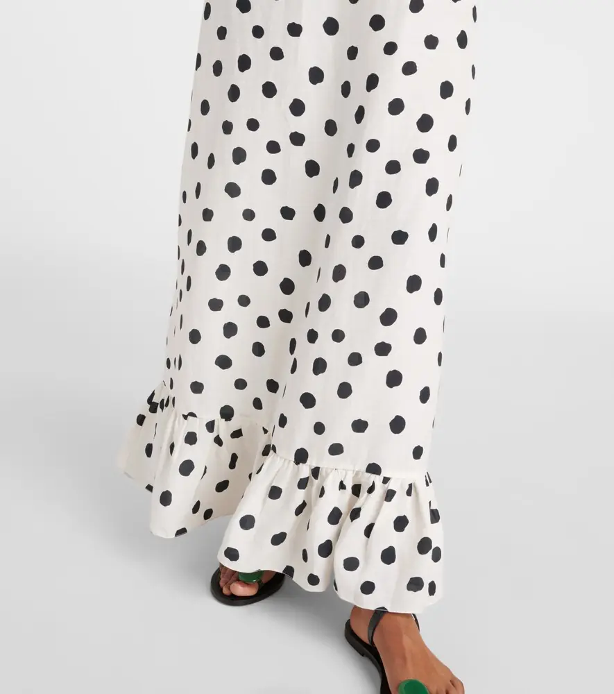 ADRIANA DEGREAS Polka-dot bustier dress | Thumbnail 5