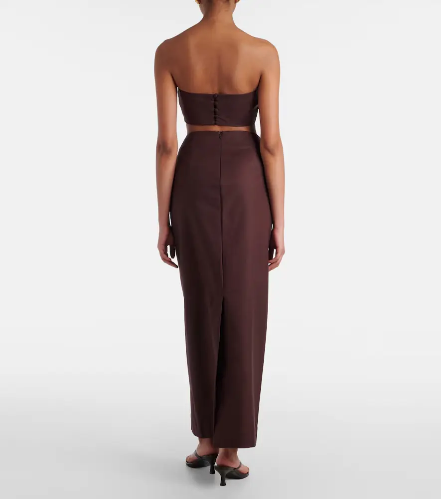 ADRIANA DEGREAS Cotton-blend maxi skirt | Thumbnail 2 ADRIANA DEGREAS Cotton-blend maxi skirt | Thumbnail 2