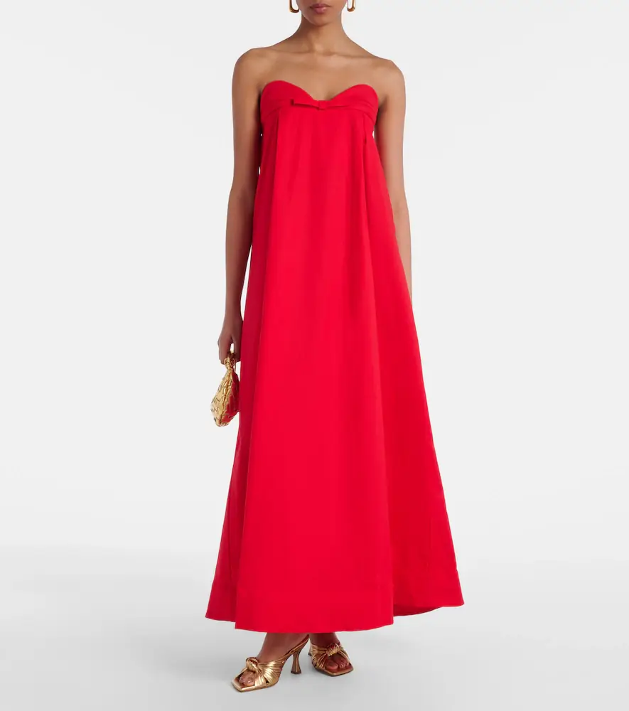 ADRIANA DEGREAS Bow-detail cotton-blend maxi dress | Thumbnail 4 ADRIANA DEGREAS Bow-detail cotton-blend maxi dress | Thumbnail 4
