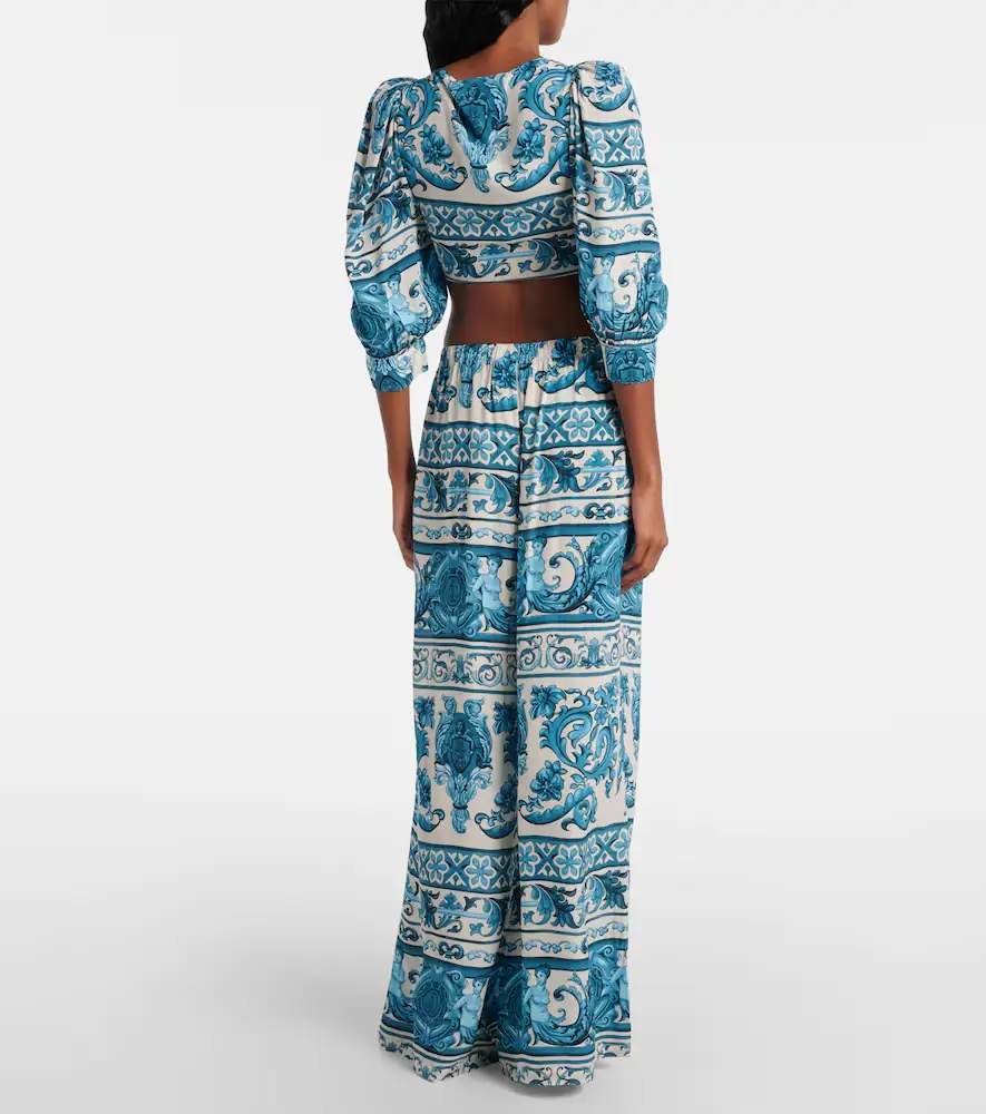 ADRIANA DEGREAS Printed wide-leg pants | Thumbnail 5